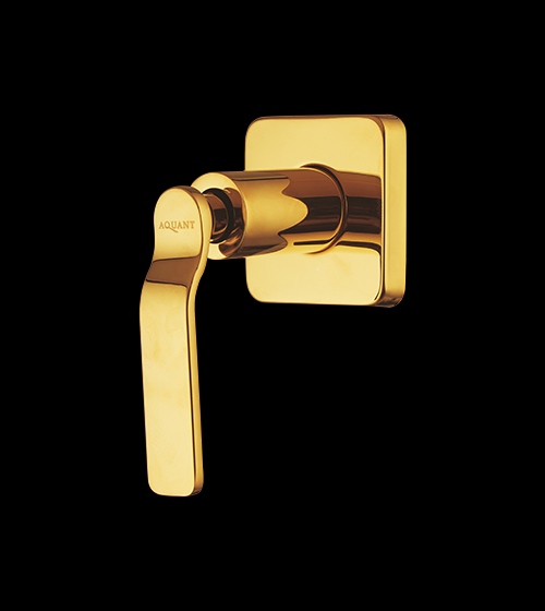 Gold Brass Concealed Stop-Cock with Brass Flange – Aquant India